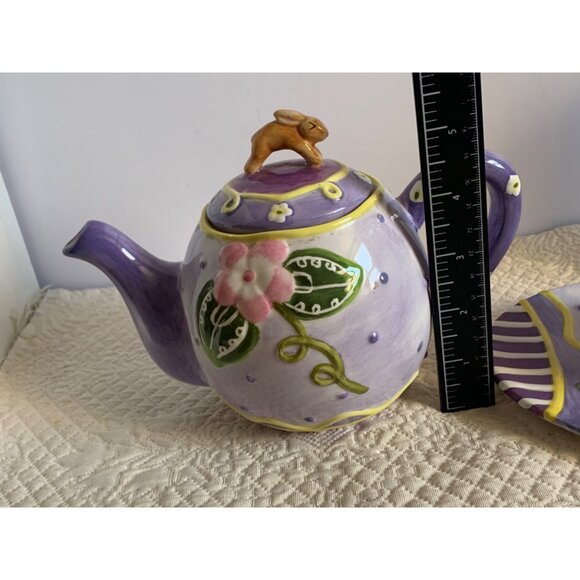 Home Interiors Bunny teapot with cup and saucer - Picture 13 of 14